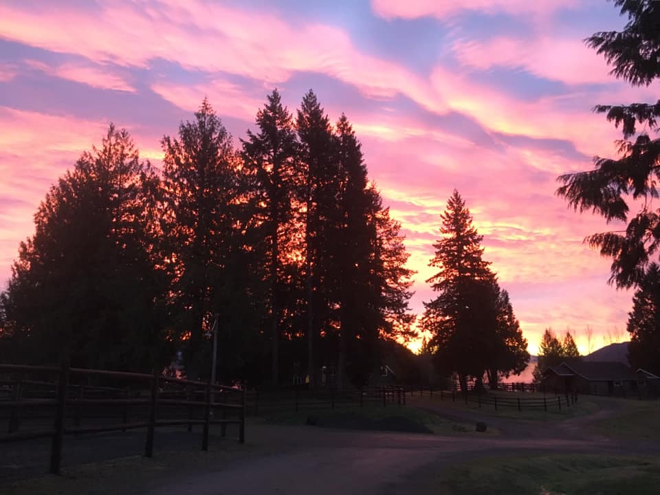 Sunset over Rimrock Equestrian